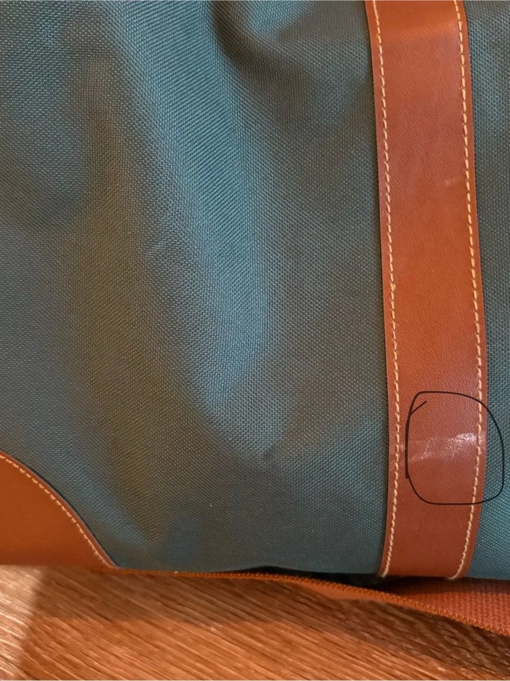 Polo by Ralph Lauren Teal Duffel and Travel Bags with Brown Trim - Men Bags